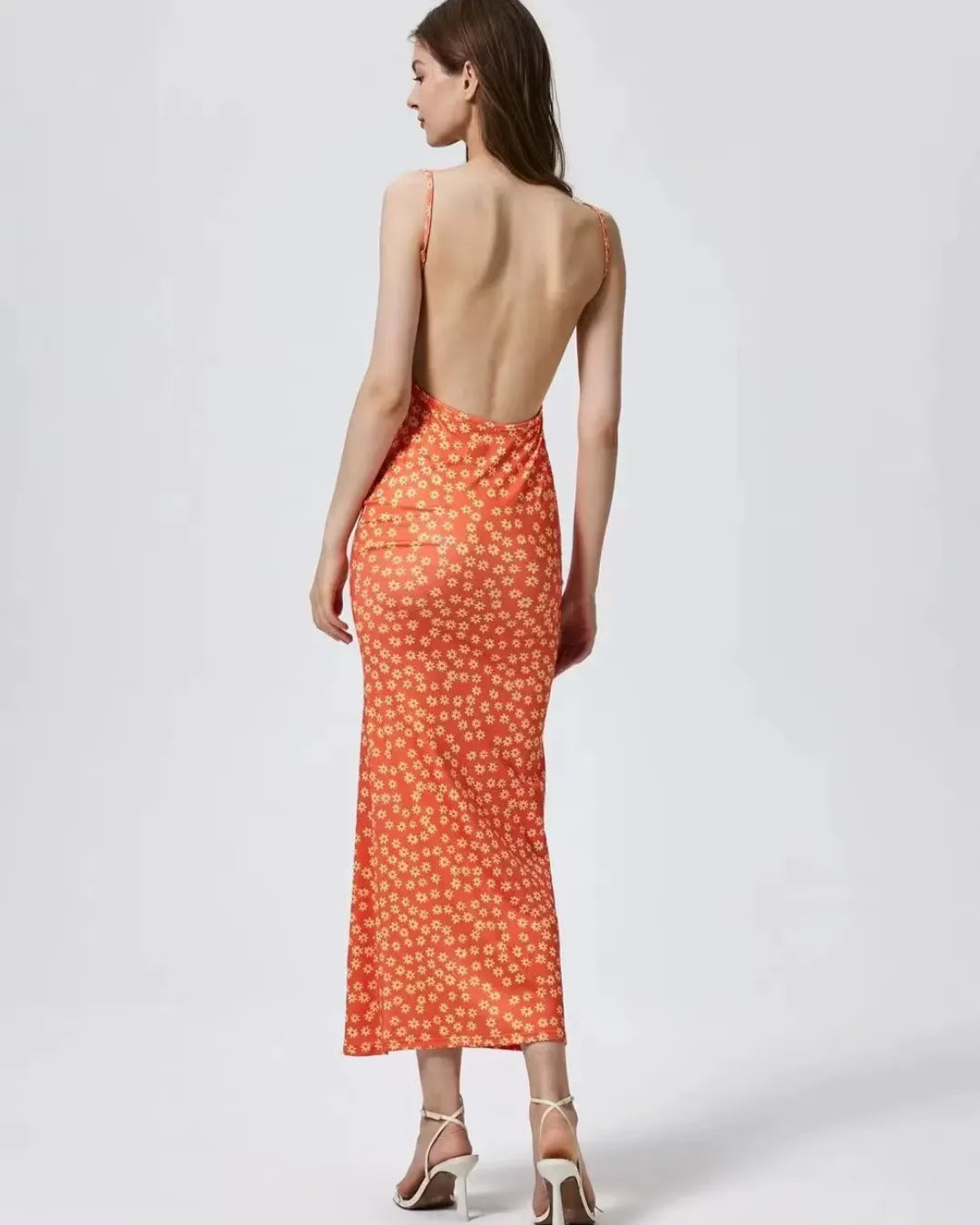 Vestido Verão Flora Alças Finas