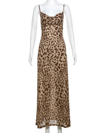 Vestido Longo Leopardo