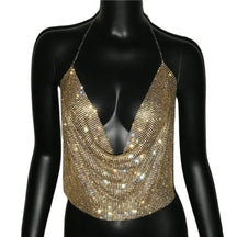 Top Brilho Glam sem Costas