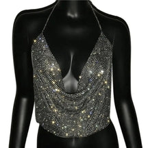 Top Brilho Glam sem Costas